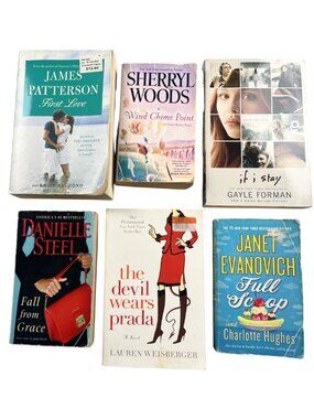 📚 Book Lot 6 Romance Fiction Chick Lit Patterson Prada If I Stay